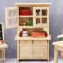 Wooden 1 12  Mini  Doll  House  Vertical  Cabinet Study Room Micro Scene Bookcase Bedroom Furniture Wood color