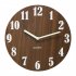 Wooden 12 inch Round Luminous  Wall  Clock Silent Simple Style For Kitchen Bedroom Living Room Study Home Decoration  No Batteries  12 inches