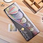 [US Direct] Wooden 3.0mm 60 Assorted Easy to Work Colour Pencils with Fire Balloon Iron Box