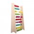 Wooden Abacus Educational Toy for Kids  Beads Color  Yellow  Green  Orange  Blue  Shocking Pink