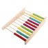 Wooden Abacus Educational Toy for Kids  Beads Color  Yellow  Green  Orange  Blue  Shocking Pink