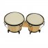 Wooden African Bongos Drum Percussion Musical Instruments Early Learning Educational Toys  Wood color