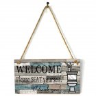 Wooden Art Printing Plaque Welcome Sign for Home Wall Decor JM01619