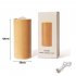 Wooden Candle Light Usb Rechargeable Air Blowing Candle Lamp Led Night Light for Home Bedroom Decoration high style