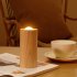 Wooden Candle Light Usb Rechargeable Air Blowing Candle Lamp Led Night Light for Home Bedroom Decoration high style