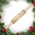 Wooden Christmas Elk Carvings Embossed Rolling Pin Cookie Baking Tool JM01691