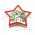 Wooden Christmas  Ornaments Five pointed Star With Led Light Table Decoration Crafts JM00910 House