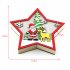 Wooden Christmas  Ornaments Five pointed Star With Led Light Table Decoration Crafts JM00911 Elderly