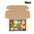 Wooden Colored Stone Building Block Educational Toy Stacking Game Toy color version C  a set of 10 
