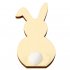 Wooden Cute Rabbit Shape DIY Easter Ornaments Kids Room Decoration Photography Props JM01170 black