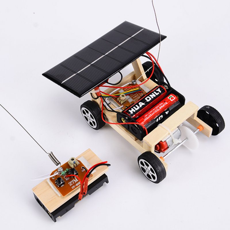 Wooden DIY Solar Powered RC Car