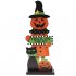 Wooden Decoration Halloween Pumpkin Man Witch Home Table Crafts JM02005
