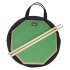 Wooden Dumb Drum Practice Training Drum Pad Set with Dumb Drum Bag Drum Stick green