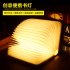 Wooden Folding Magnetic LED Portable USB Rechargeable Nightlight Book Light Desk Table Wall Lamp Warm white Four point five