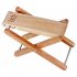 Wooden Guitar Pedal Foldable Footstool 3 gear Height Adjustable Guitar Accessories Wood color
