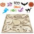 Wooden Halloween Ornaments Hollow Hanging Pendant for Home Art Crafts JM02012