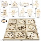 Wooden Halloween Ornaments Hollow Hanging Pendant for Home Art Crafts JM02008