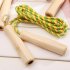 Wooden Handle Skipping Rope Adjustable Skip Rope Competition Fitness Sports Equipment Random Color