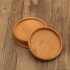 Wooden Heat Insulation Placemat Tea Coasters Cup Holder Mat Pads for Coffee Drinks  Black walnut square