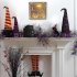 Wooden Hollow Hanging Pendant Pumpkin Haunted House LED Lights 3D Halloween Party Decoration Crafts JM01497