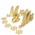 Wooden Letters MR   MRS Sign Wedding Table Decorations Gold Glitter Silver Glitter Sweetheart Tools  With 5 flower pads 