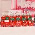 Wooden Little Train Shape Craft Decoration for Christmas 5  joints green