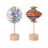 Wooden  Magic Wand Stress Relief Toy Rotating Lollipop Creative Art Rainbow color