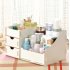 Wooden Makeup Cosmetic Organizer Desktop Storage Box Rack 27 5 17  13 5cm Camellia
