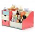 Wooden Makeup Cosmetic Organizer Desktop Storage Box Rack 27 5 17  13 5cm Camellia
