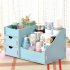 Wooden Makeup Cosmetic Organizer Desktop Storage Box Rack 27 5 17  13 5cm Camellia
