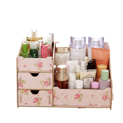Whole Wooden Makeup Cosmetic Organizer Desktop Storage Box Whole Wooden Makeup Cosmetic
