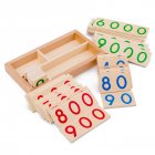 Wooden Number Cards 1-9000 Numbers Wooden Cards Math Teaching Aids Early Educational Learning Toys Birthday Christmas Gifts