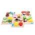 Wooden  Plane Cutting Borad For Vegetables Fruits Magic Sticker Early Education 3d  Puzzle Beads Play House Toy Banana