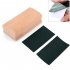 Wooden Polished Block for Guitar Bass Fret Leveling Fingerboard Luthier Tool   2 Sandpaper 16 