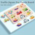 Wooden Puzzles For Toddlers 0 3 Years Old Wooden Peg Animal Traffic Shape Jigsaw Puzzles Early Educational Toys For Kids Traffic peg puzzle