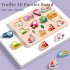 Wooden Puzzles For Toddlers 0 3 Years Old Wooden Peg Animal Traffic Shape Jigsaw Puzzles Early Educational Toys For Kids Traffic peg puzzle