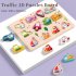 Wooden Puzzles For Toddlers 0 3 Years Old Wooden Peg Animal Traffic Shape Jigsaw Puzzles Early Educational Toys For Kids Fruit 3D puzzle