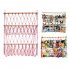 Wooden Stuffed Toy Net Hammock Hanging Toy Organizer Mounting Height Adjustable For Nursery Play Room Bedroom Kid s Room colorful