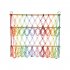 Wooden Stuffed Toy Net Hammock Hanging Toy Organizer Mounting Height Adjustable For Nursery Play Room Bedroom Kid s Room colorful