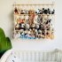 Wooden Stuffed Toy Net Hammock Hanging Toy Organizer Mounting Height Adjustable For Nursery Play Room Bedroom Kid s Room colorful