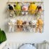 Wooden Stuffed Toy Net Hammock Hanging Toy Organizer Mounting Height Adjustable For Nursery Play Room Bedroom Kid s Room colorful