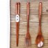 Wooden Tableware Cutlery Set Included Long Handle Spoon Fork Chopsticks With Cloth Bag Travel Gift No Wire wound   Cloth Bag