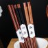 Wooden Tableware Cutlery Set Included Long Handle Spoon Fork Chopsticks With Cloth Bag Travel Gift No Wire wound   Cloth Bag