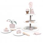 Wooden Tea Set For Girls Toddler Tea Set Toy Play Kitchen Pretend Playset Toys For Girls Birthday Gifts Dessert
