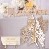 Wooden Tree Shape Wedding Guest Book Tabletop Message Pad JM01672