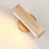 Wooden Wall Lamp Rotatable Wall Lights Vintage Wood Texture Wall Sconce 3 Color LED Lighting Reading Light Wall Sconce Lamp For Porch Stair Corridor Bedroom wal