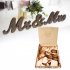 Wooden Wedding Signature Box for Guests Message Leaving Decoration Not Including Wood Chip  JM01633