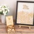 Wooden Wedding Signature Box for Guests Message Leaving Decoration Not Including Wood Chip  JM01633