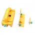 Woodworking 3d Pushblock with Multi slot Pads Removable Safety Pusher Yellow
