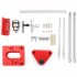 Woodworking Drilling Locator Tool Convenient Labor saving Alloy Steel Pocket Hole Jig Kit Diy Household black